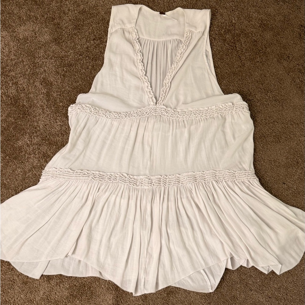 Free People Cream Slip Dress